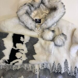 Northern Lifestyles Patterned Funfur Jacket‎